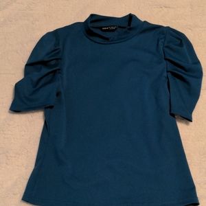 ✏️ SHEIN teal blue blouse
